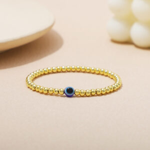 Elegant Women Dainty Bead Evil Eye Bracelet