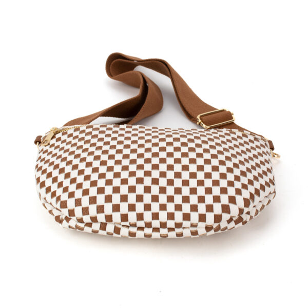 Women's Handmade Matte PU Woven Belt Single Vegan Leather Tote Bag with Braided Cross Body Strap Fashionable Summer Style - Image 3