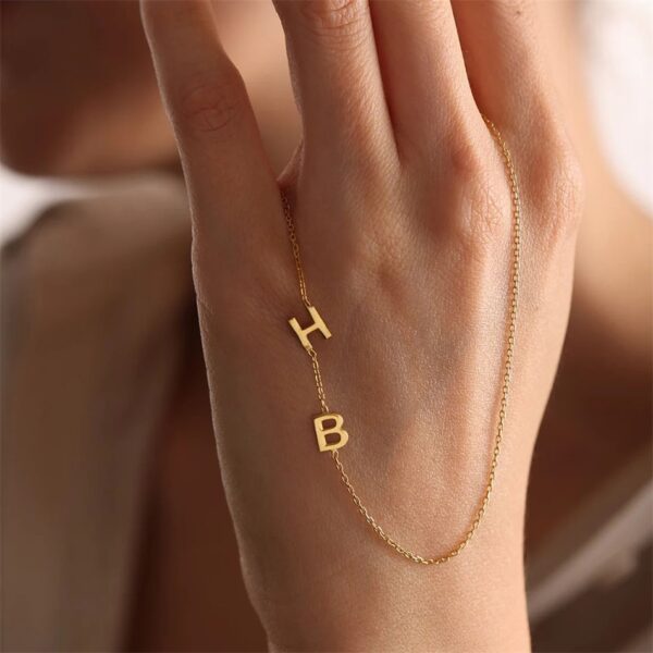 Gold Color Custom Name Necklace for Women 26 Letter Patchwork Pendant Choker with Stainless Steel Dropshipping Jewelry - Image 2
