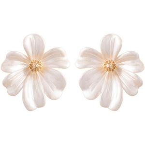 S925 Sterling Silver Post Earrings Colored Painted Flower Stud Earrings for Women Trendy Bohemian Dainty Flower Earrings for Girls Wedding Party Jewelry Gifts