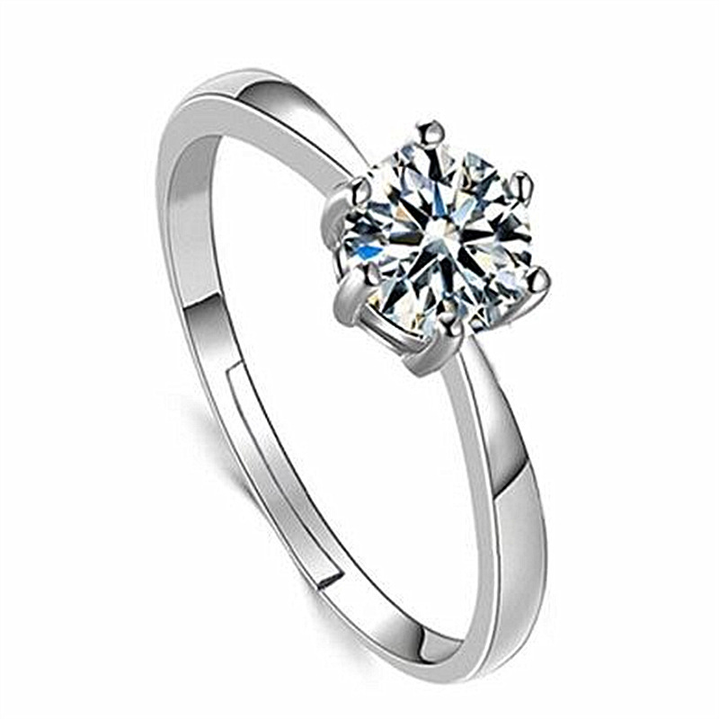 Fine Jewelry Romantic Wedding Rings S925 Sterling Silver Adjustable Couple Rings Love Rings for Women Men Engagement and Marriage Ringband - Image 2
