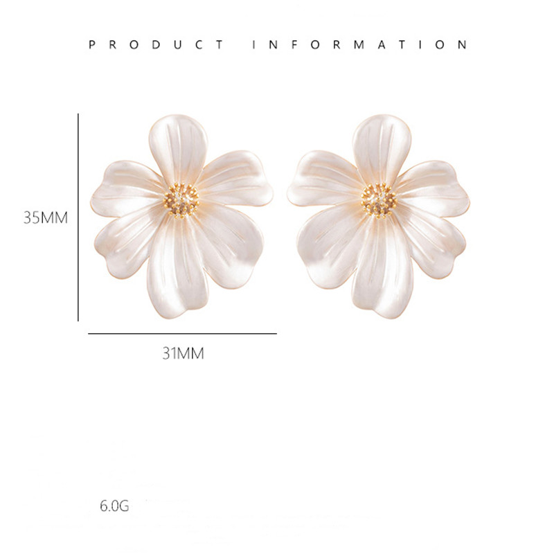 S925 Sterling Silver Post Earrings Colored Painted Flower Stud Earrings for Women Trendy Bohemian Dainty Flower Earrings for Girls Wedding Party Jewelry Gifts - Image 6