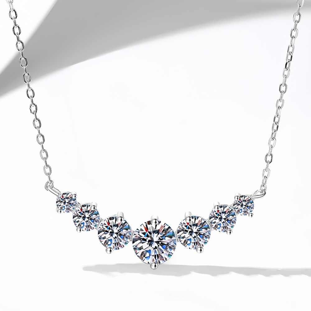 Fine Jewelry Dainty S925 Sterling Silver Morganite Diamond Pendant Necklace for Women Girls Wedding Party Birthday Mothers Day Valentines Day Jewelry Gifts - Image 7