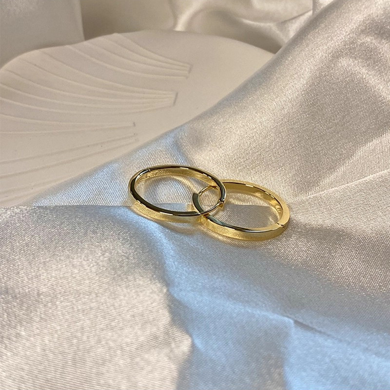 925 Sterling Silver Post Elegant Simple Plain Hoop Earrings for Women Trendy Silver Gold Copper Loop Earrings for Girls Fashionable Jewelry Gifts - Image 3