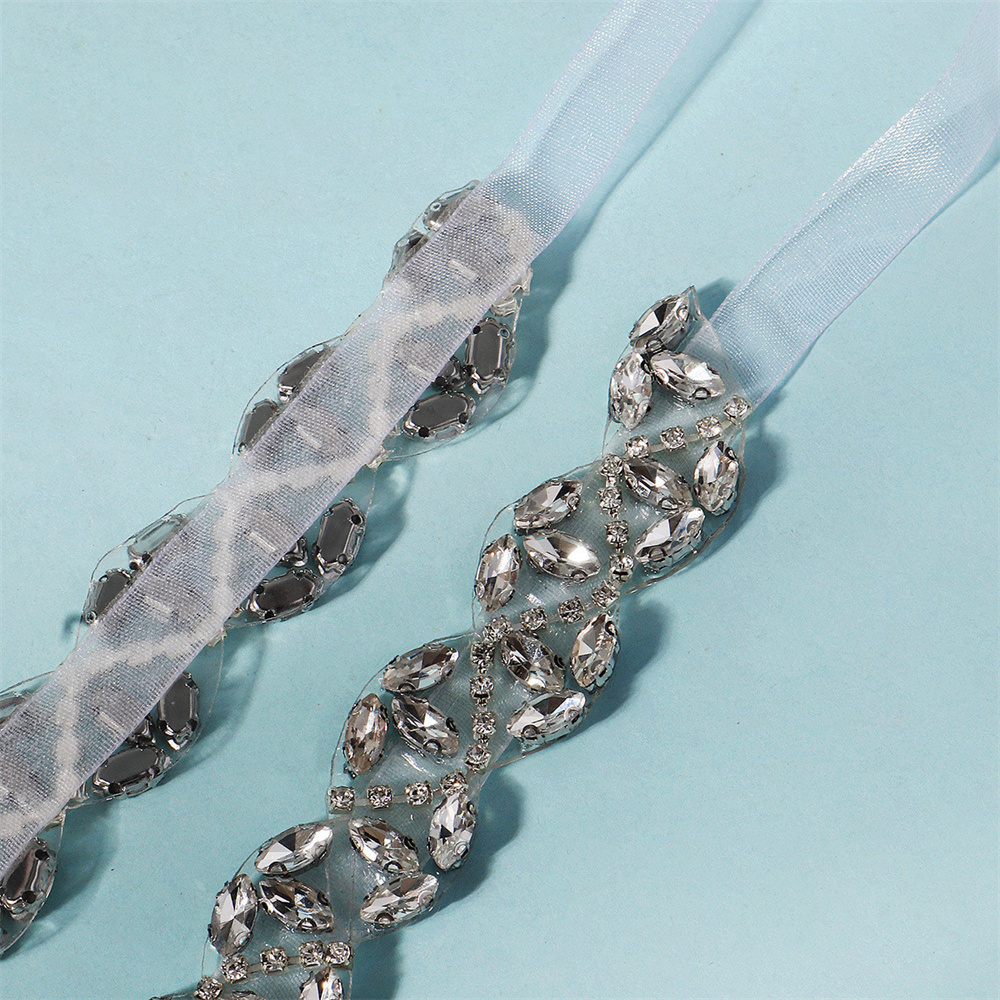 Sparkly Bridal Belt for Women Dress Wedding Dress Belt Crystal Rhinestone Sash Bridal Wedding Waist Belt for Women Girls Birde Bridesmaid - Image 4