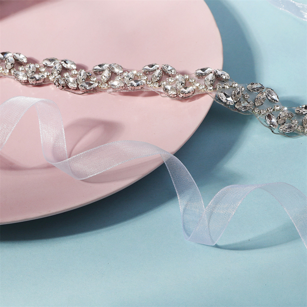 Sparkly Bridal Belt for Women Dress Wedding Dress Belt Crystal Rhinestone Sash Bridal Wedding Waist Belt for Women Girls Birde Bridesmaid - Image 5