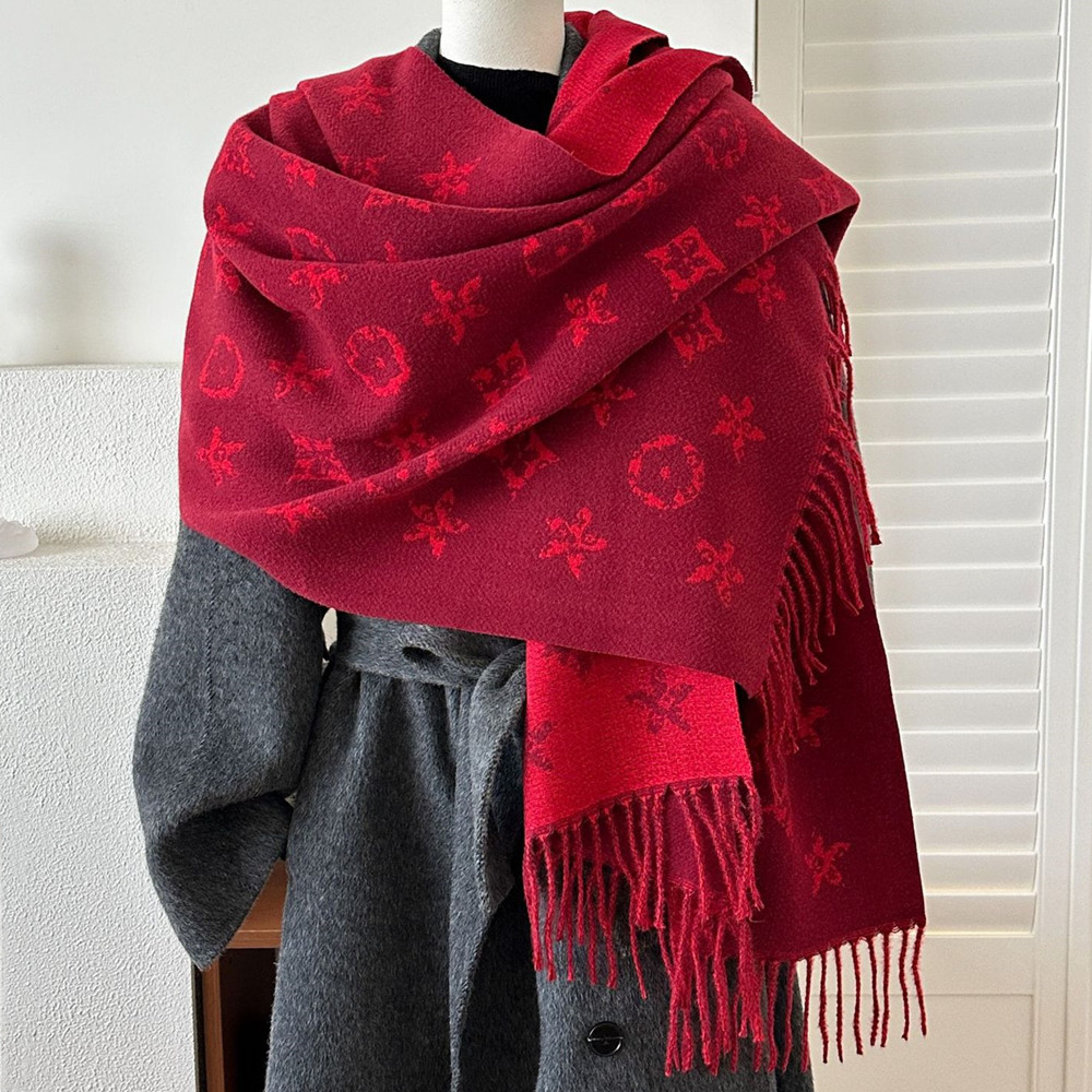 Womens Fashion Long Shawl Wraps Trendy Double Side Jacquard Fringe Tassel Winter Warm Blanket Large Scarf for Women - Image 5