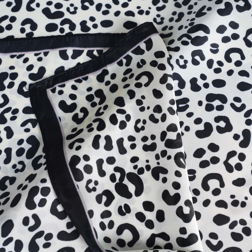 Classic Silk Feel Scarf 70X70 Large Square Satin Hair Scarf for Women Fashion Leopard Print Head Wrap Bandana Trendy Headscarf Headdress - Image 6