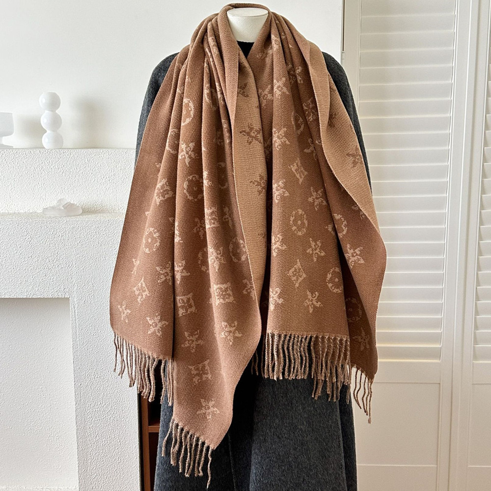 Womens Fashion Long Shawl Wraps Trendy Double Side Jacquard Fringe Tassel Winter Warm Blanket Large Scarf for Women - Image 6