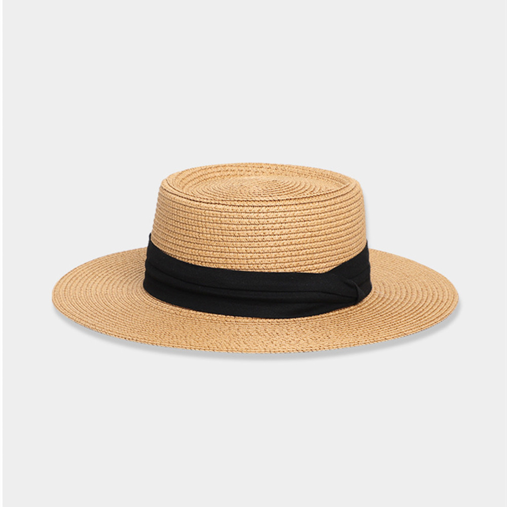 Womens Mens Wide Brim Straw Panama Hat Summer Beach Sun Hats UPF Sunshade Fashionable Straw Hat for Women Men Trendy - Image 4