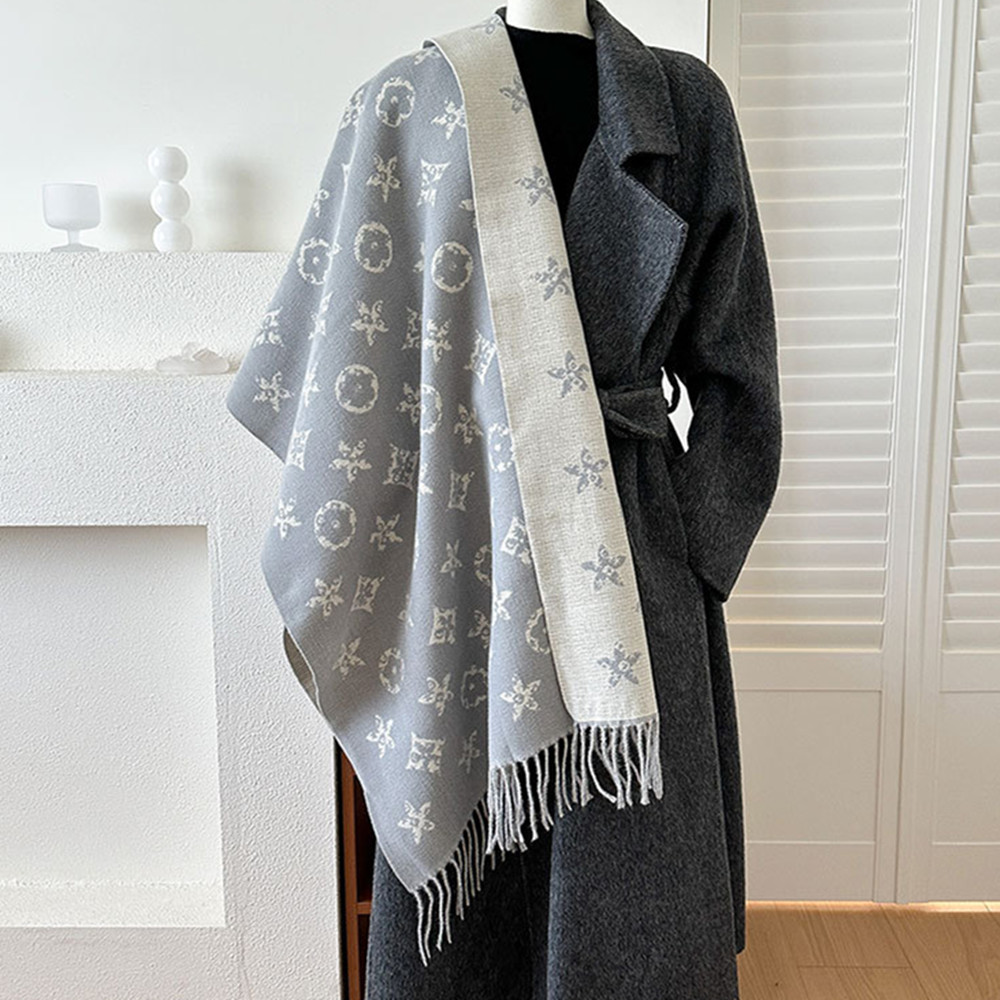 Womens Fashion Long Shawl Wraps Trendy Double Side Jacquard Fringe Tassel Winter Warm Blanket Large Scarf for Women - Image 7