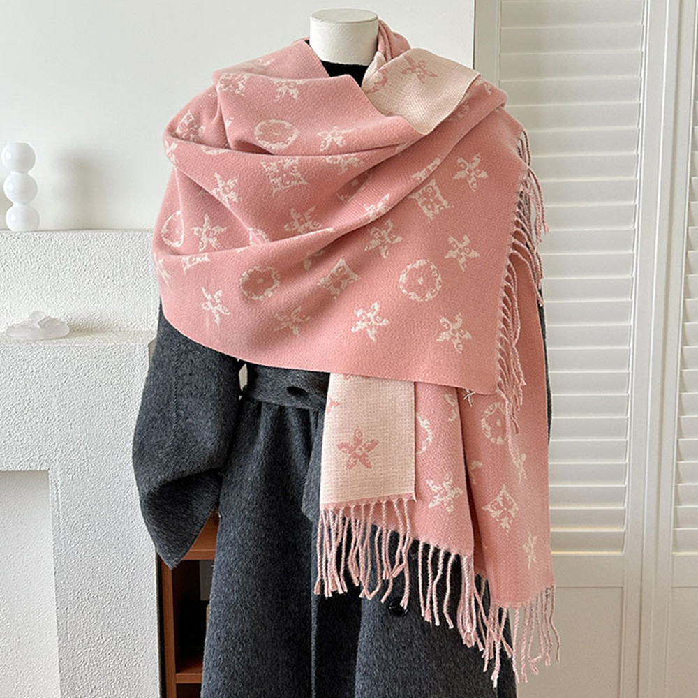 Womens Fashion Long Shawl Wraps Trendy Double Side Jacquard Fringe Tassel Winter Warm Blanket Large Scarf for Women - Image 8