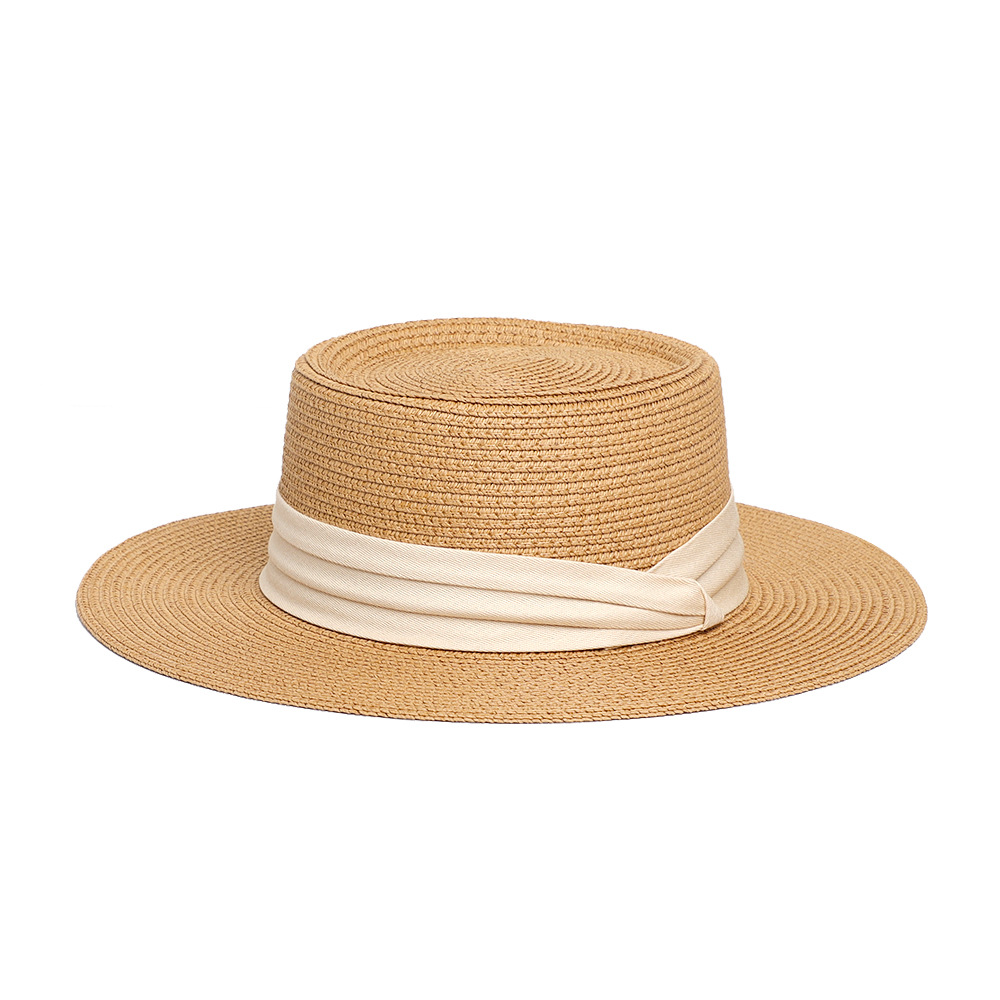 Womens Mens Wide Brim Straw Panama Hat Summer Beach Sun Hats UPF Sunshade Fashionable Straw Hat for Women Men Trendy - Image 8