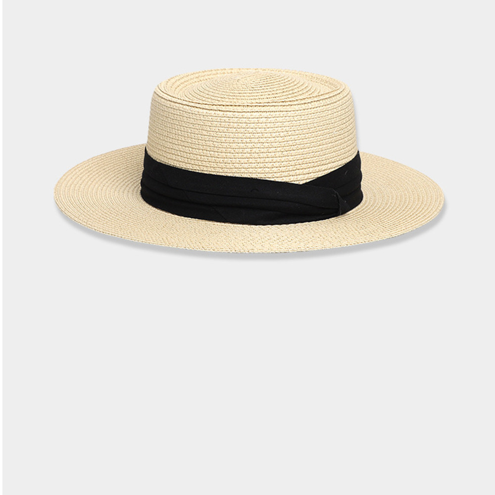 Womens Mens Wide Brim Straw Panama Hat Summer Beach Sun Hats UPF Sunshade Fashionable Straw Hat for Women Men Trendy - Image 5