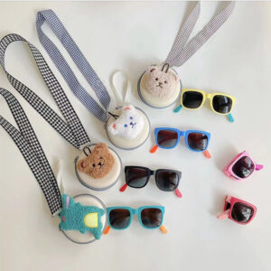 Foldable Kids Sunglasses with Case