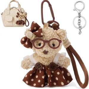 Plush Bear & Bunny Keychain
