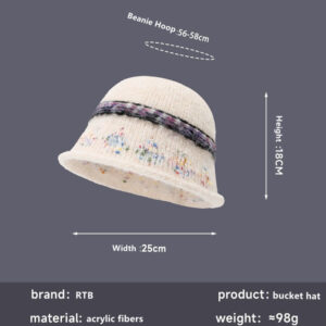 Fleece Brim Roller Knit Beanie