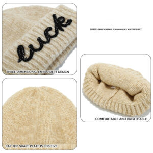 Three-dimensional embroidery knitted cap