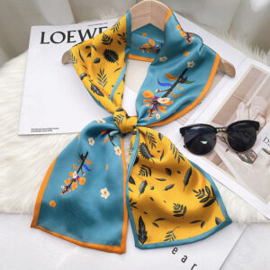 Silk Hair Tie Scarf for Ladies