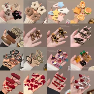 Minimalist silver barrette with tiny star charm, simple yet stylish for office or school – bulk hair accessories from ywdreamwork.com