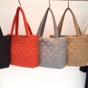 Luxury Design Ladies Elegance Modern Puffer Tote Bag