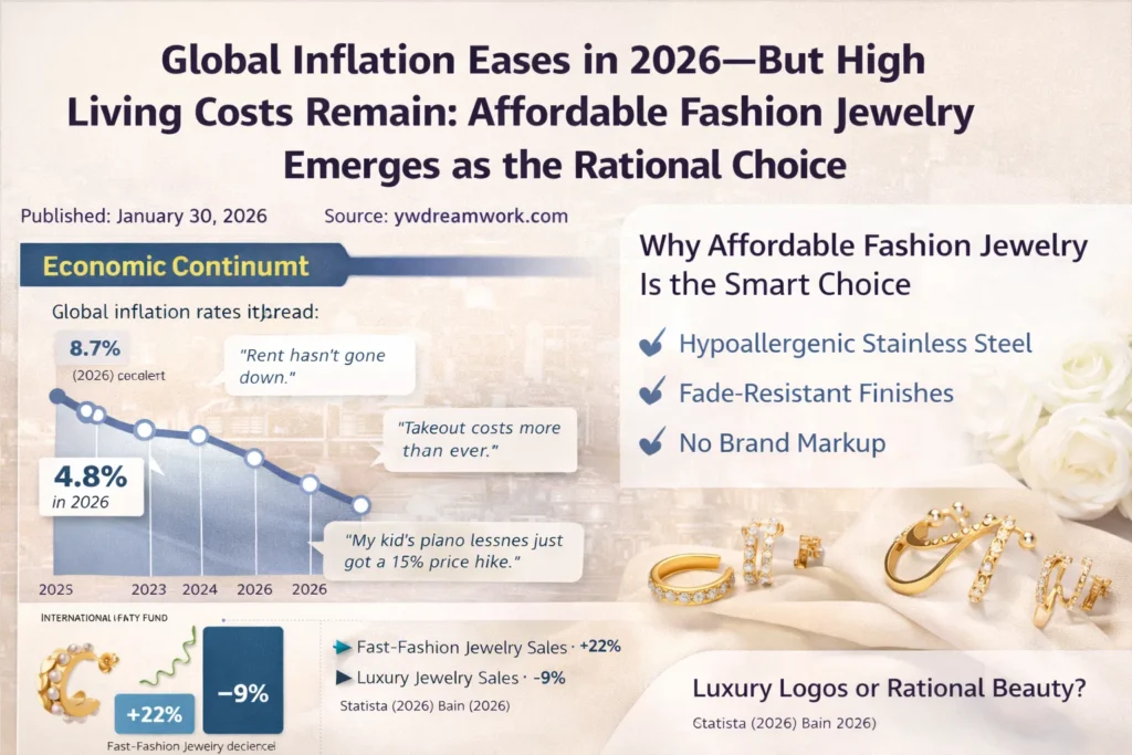 Global Inflation Eases in 2026—But High Living Costs Remain: Affordable Fashion Jewelry Emerges as the Rational Choice